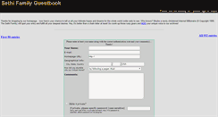 Desktop Screenshot of guestbook.sethi.org